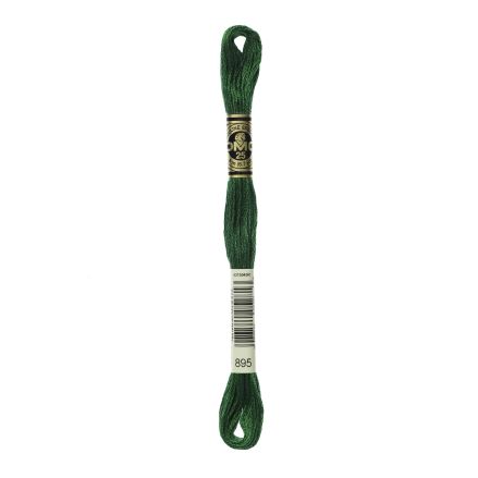 DMC 895 Six-Strand Floss – Very Dark Hunter Green