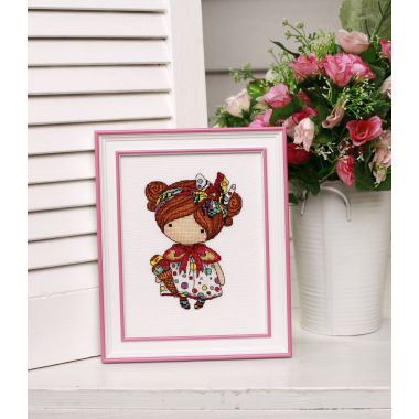 Cross Stitch Kit “Girl Summer” Iris Design 05221A