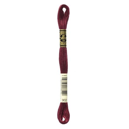 DMC 902 Six-Strand Floss – Very Dark Garnet