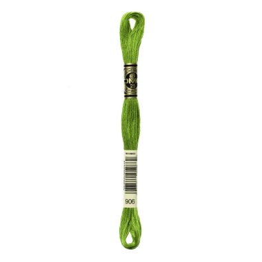 DMC 906 Six-Strand Floss – Medium Parrot Green