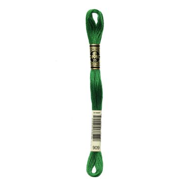 DMC 909 Six-Strand Floss – Very Dark Emerald Green