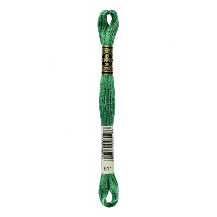 DMC 911 Six-Strand Floss – Medium Emerald Green