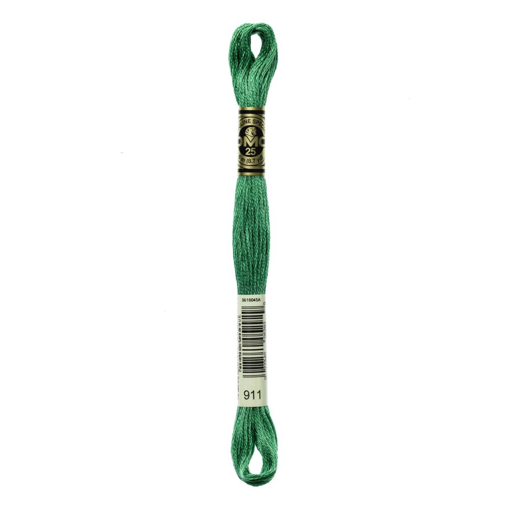 DMC 911 Six-Strand Floss – Medium Emerald Green