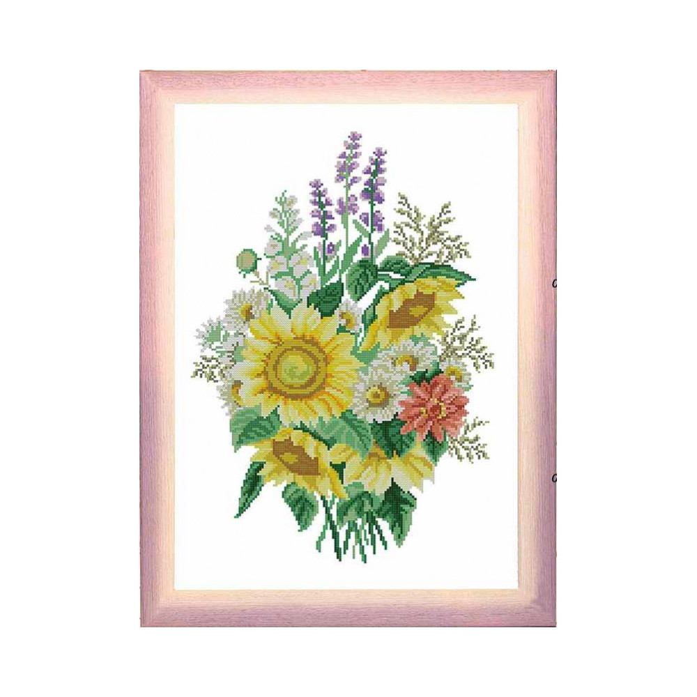Cross-Stitch Kit “sunflower bouquet” Ledi 01036