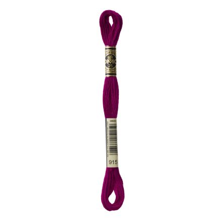 DMC 915 Six-Strand Floss – Dark Plum