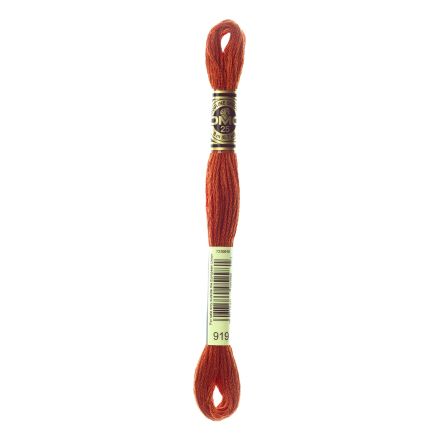 DMC 919 Six-Strand Floss – Red Copper