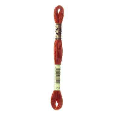 DMC 919 Six-Strand Floss – Red Copper