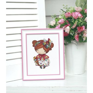 Cross Stitch Kit “Girl Summer” Iris Design 05221A