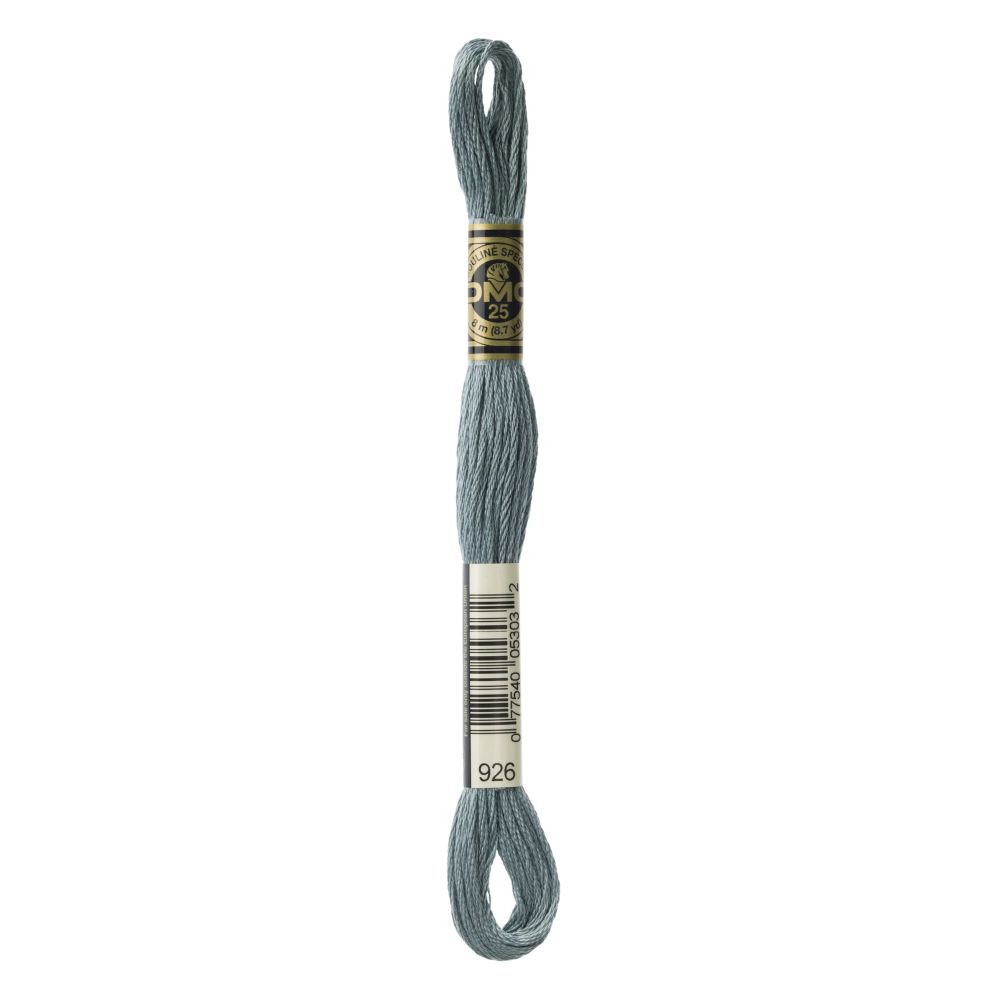 DMC 926 Six-Strand Floss – Medium Grey Green