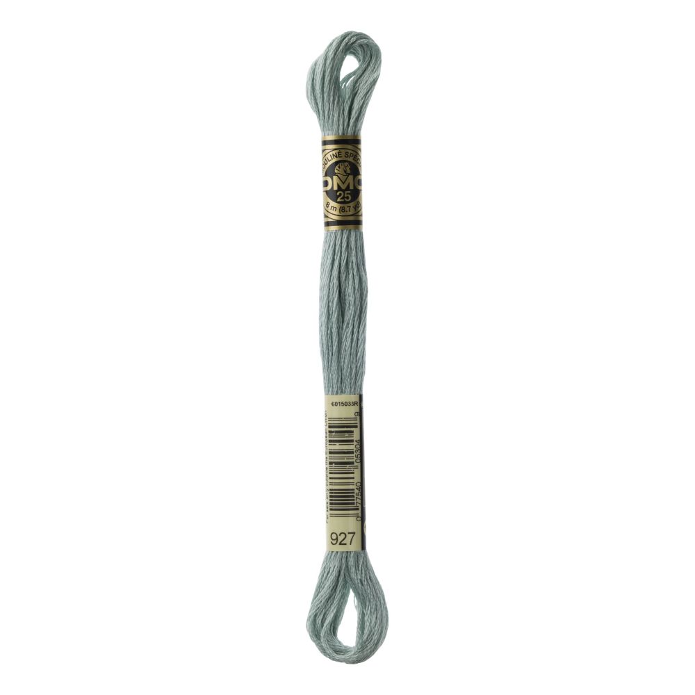 DMC 927 Six-Strand Floss – Light Grey Green DMC 927 Six-Strand Floss – Light Grey Green
