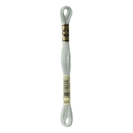 DMC 928 Six-Strand Floss – Very Light Grey Green