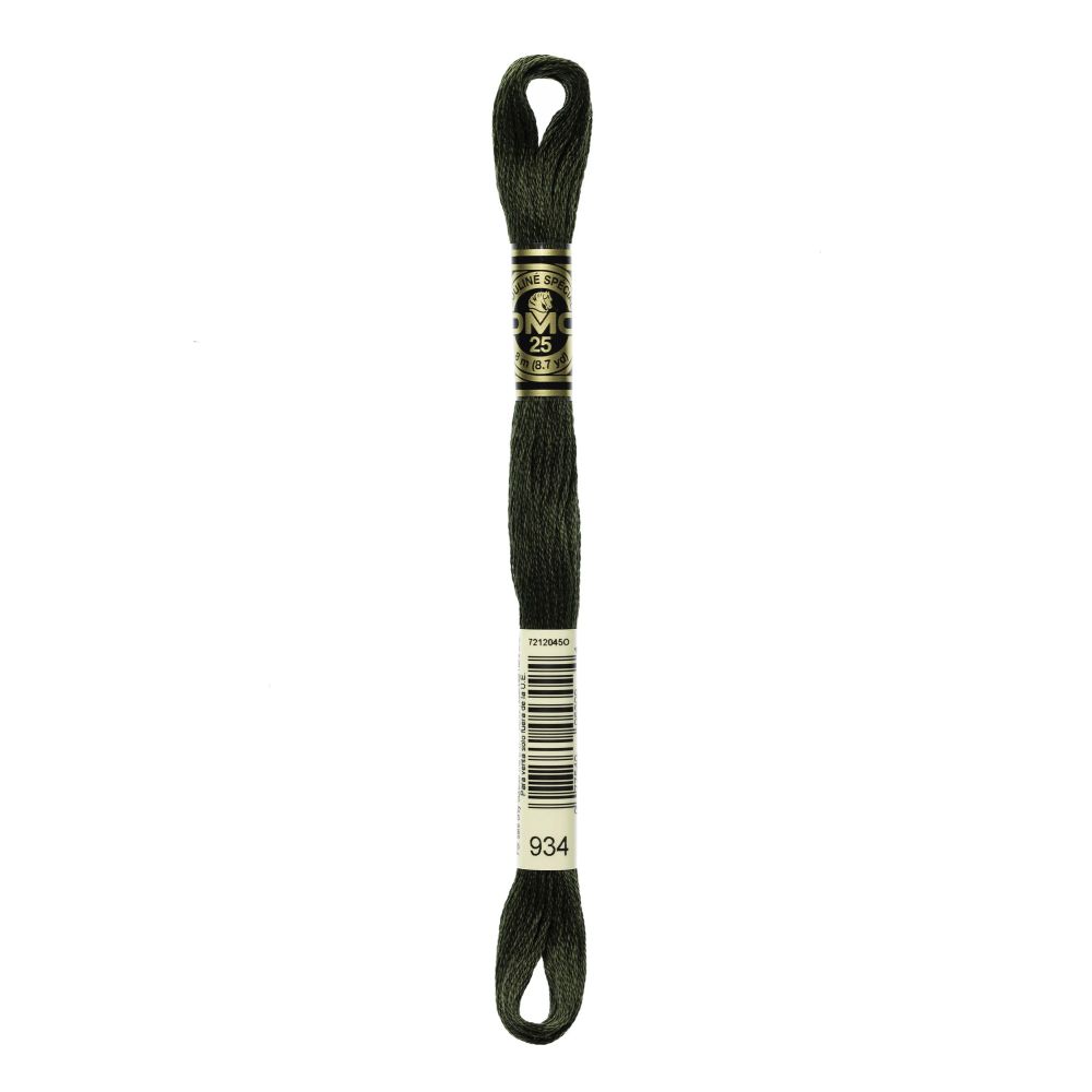 DMC 934 Six-Strand Floss – Black Avocado Green DMC 934 Six-Strand Floss – Black Avocado Green