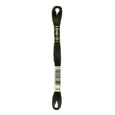 DMC 934 Six-Strand Floss – Black Avocado Green