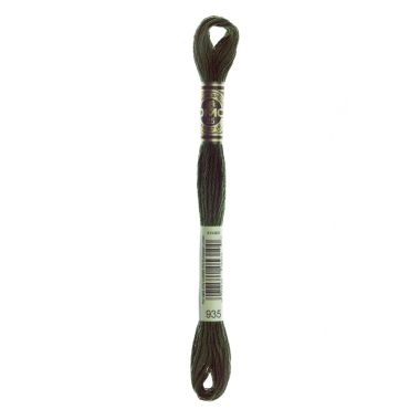 DMC 935 Six-Strand Floss – Dark Avocado Green