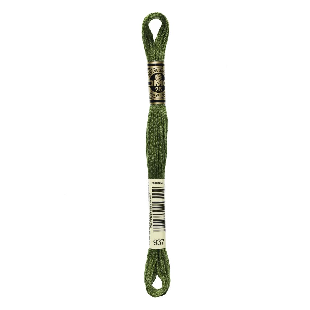 DMC 937 Six-Strand Floss – Medium Avocado Green DMC 937 Six-Strand Floss – Medium Avocado Green