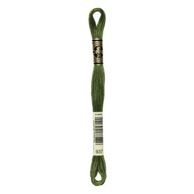 DMC 937 Six-Strand Floss – Medium Avocado Green