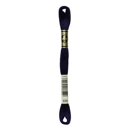 DMC 939 Six-Strand Floss – Very Dark Navy Blue