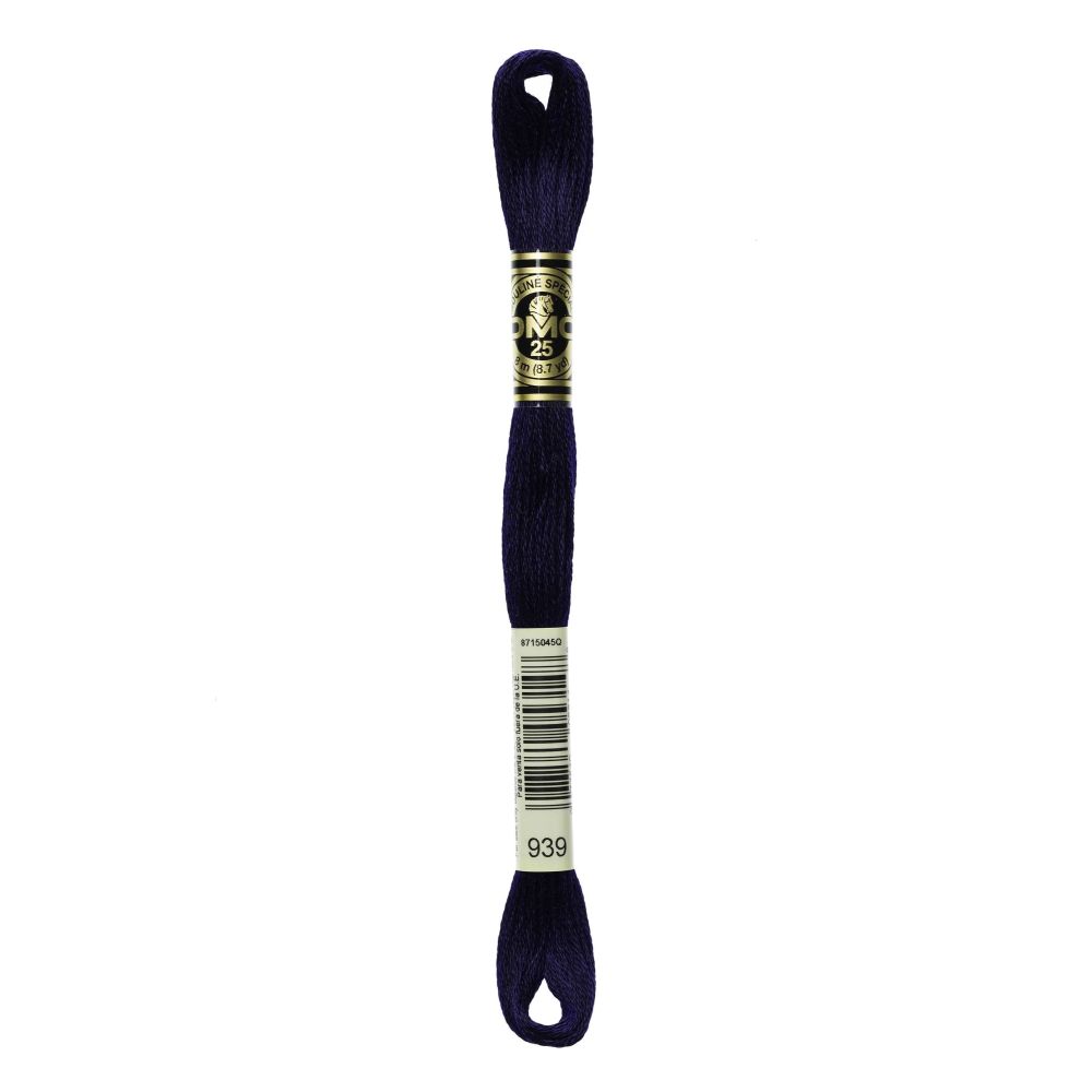 DMC 939 Six-Strand Floss – Very Dark Navy Blue