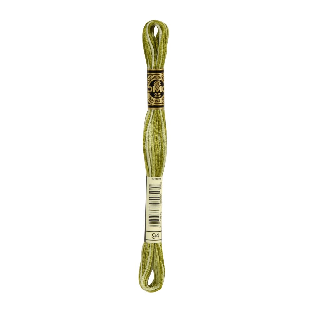 DMC 094 Six-Strand Floss – Variegated Khaki Green DMC 094 Six-Strand Floss – Variegated Khaki Green