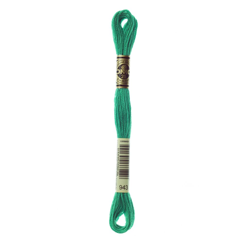DMC 943 Six-Strand Floss – Medium Aquamarine DMC 943 Six-Strand Floss – Medium Aquamarine