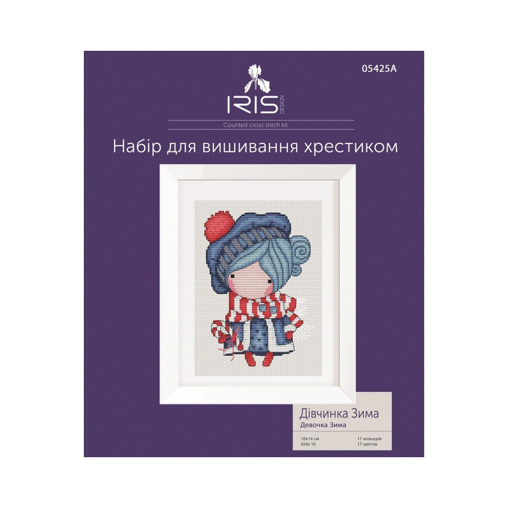 Cross-Stitch Kit “Girl Winter” Iris Design 05425A