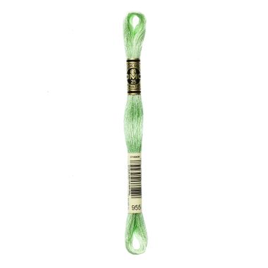 DMC 955 Six-Strand Floss – Light Nile Green