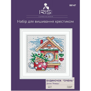 Cross-Stitch Kit “January House” Iris Design 06147