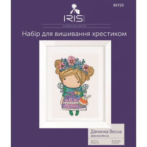 Cross-Stitch Kit “Girl Spring” Iris Design 05723