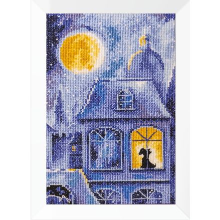 Counted Cross Stitch Kit, Night city, Iris Design, 05518