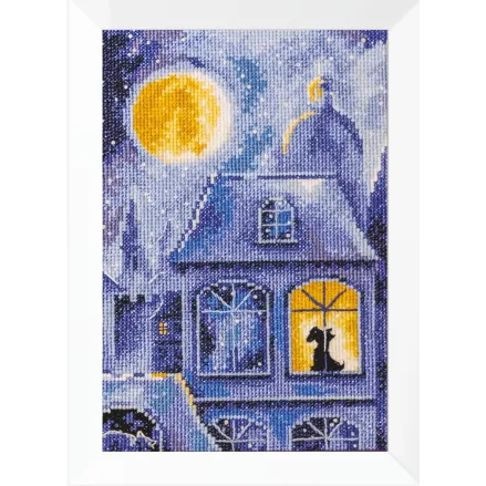 Counted Cross Stitch Kit, Night city, Iris Design, 05518
