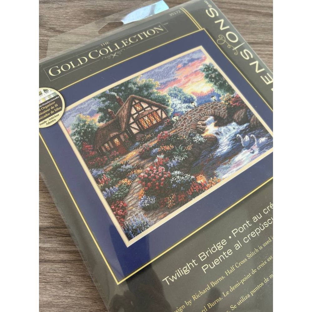 Counted Cross Stitch Kit Twilight Bridge, Dimensions 35172
