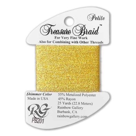 Thread PB201- Yellow Shimmer Colors Rainbow Gallery