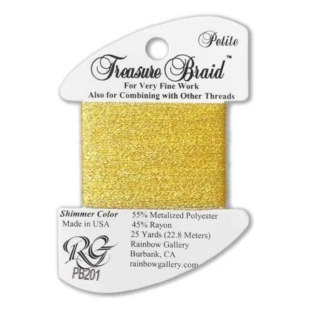 Thread PB201- Yellow Shimmer Colors Rainbow Gallery