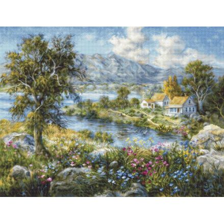 Cross Stitch Kit Enchanted Cottage, Luca-S B615