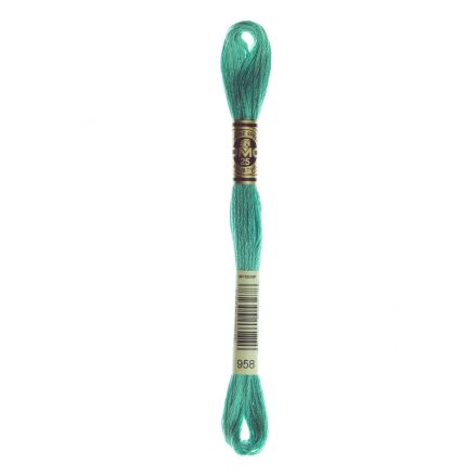 DMC 958 Six-Strand Floss – Dark Seagreen