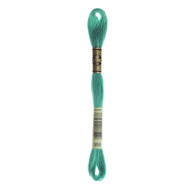 DMC 958 Six-Strand Floss – Dark Seagreen