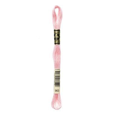 DMC 963 Six-Strand Floss – Ultra Very Light Dusty Rose