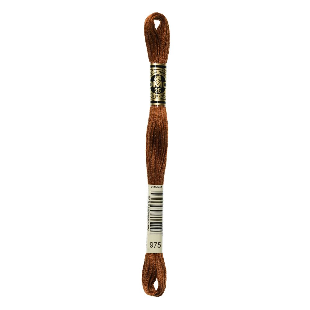 DMC 975 Six-Strand Floss – Dark Golden Brown DMC 975 Six-Strand Floss – Dark Golden Brown