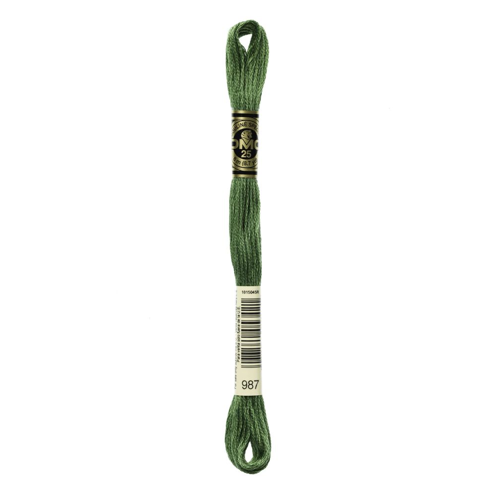 DMC 987 Six-Strand Floss – Dark Forest Green DMC 987 Six-Strand Floss – Dark Forest Green