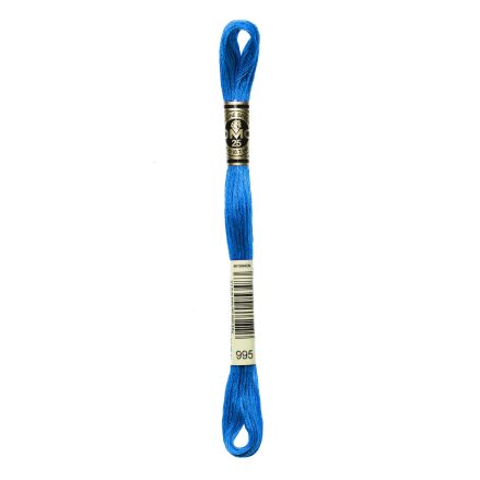 DMC 995 Six-Strand Floss – Dark Electric Blue