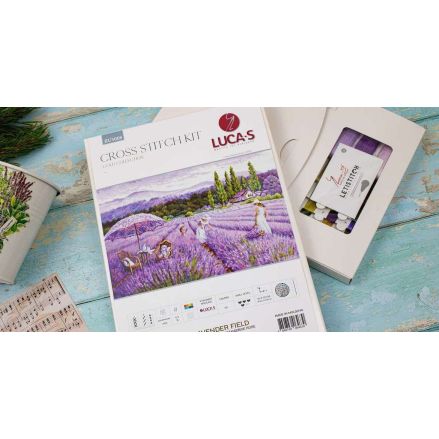 Cross Stitch Kit Lavender Field, Luca-S BU5008