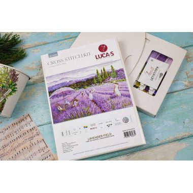 Cross Stitch Kit GOLD collection  Lavender Field, Luca-S BU5008