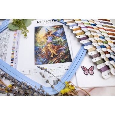 Cross Stitch Kit “L8100 Faerie/Fée” LETISTITCH