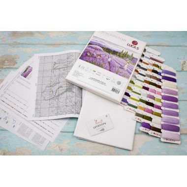 Cross Stitch Kit GOLD collection  Lavender Field, Luca-S BU5008