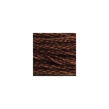 DMC 898 Six-Strand Floss – Very Dark Coffee Brown