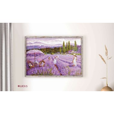 Cross Stitch Kit GOLD collection  Lavender Field, Luca-S BU5008