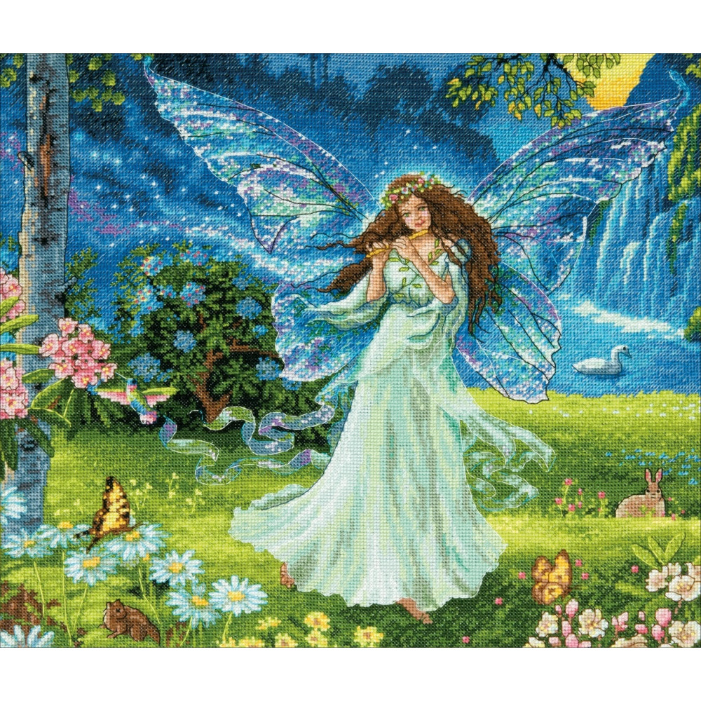 Counted Cross Stitch Kit 14"X12"-Spring Fairy, Dimensions, 70-35354