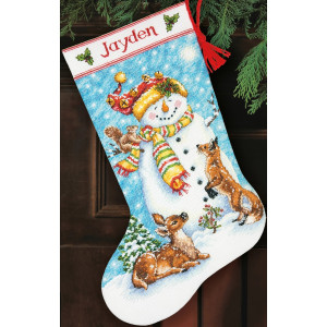 Counted Cross Stitch Kit 16"-Friends Stocking, Dimensions, 70-08963