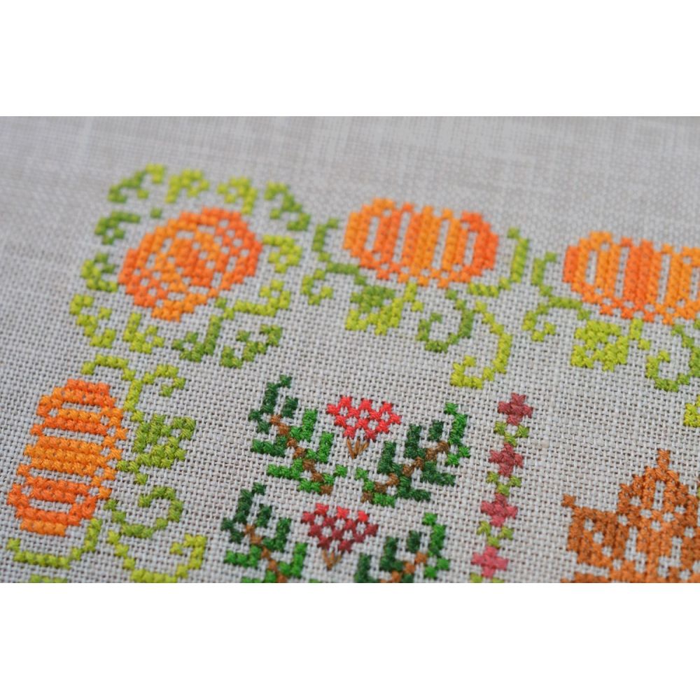 Cross Stitch Kit Tela Artis - Autumn Symphony sampler, X-020