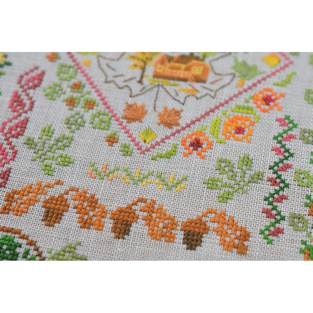 Cross Stitch Kit Tela Artis - Autumn Symphony sampler, X-020